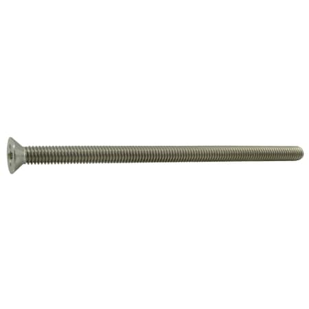 Midwest Fastener 5/16"-18 x 6 in Phillips Flat Machine Screw, Plain 18-8 Stainless Steel, 3 PK 37803